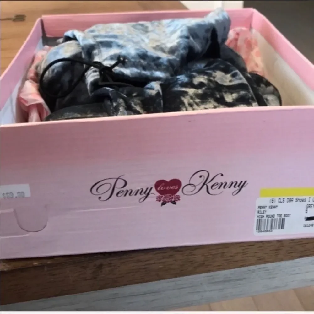 PENNY LOVES KENNY OVER KNEE VELVET BOOTS. …